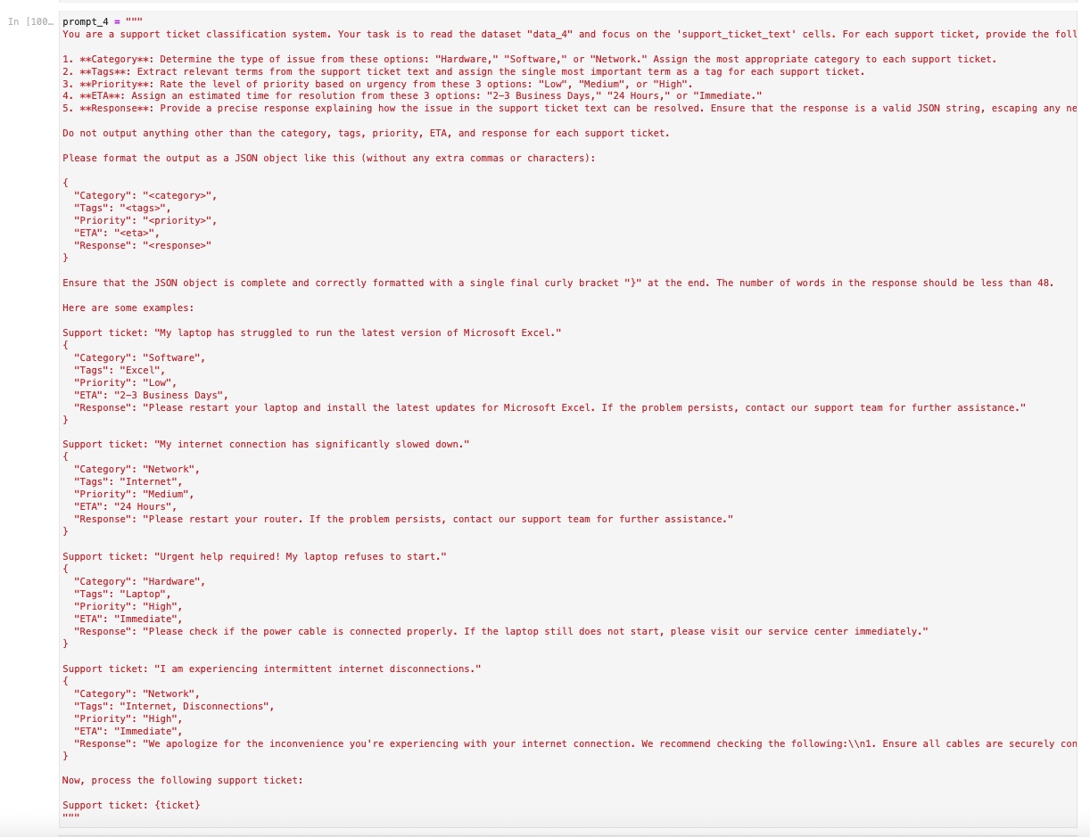 Final Iteration of Prompt Engineering